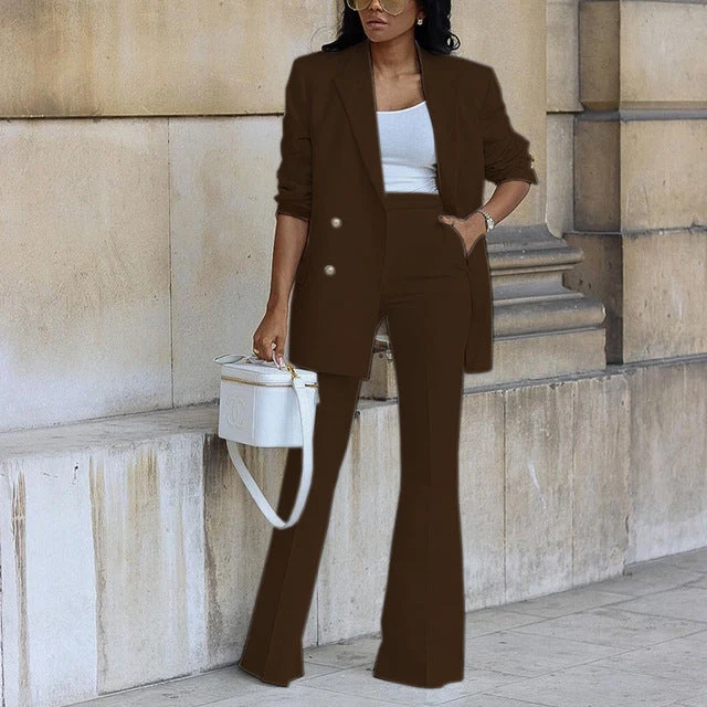 Stilvoller Blazer Satz für Damen mit Hose