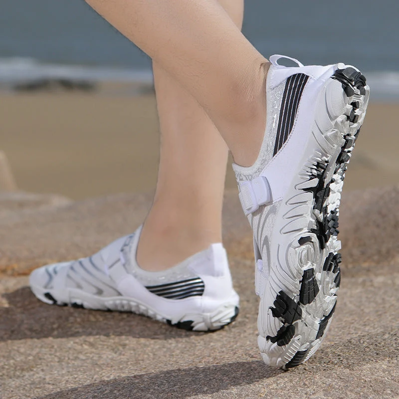 Damen Sportliche Aquafitness-Schuhe mit verstellbarem Gurt und rutschfester Sohle