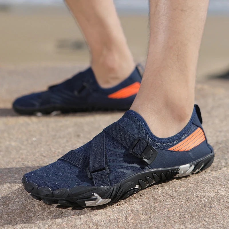 Damen Sportliche Aquafitness-Schuhe mit verstellbarem Gurt und rutschfester Sohle