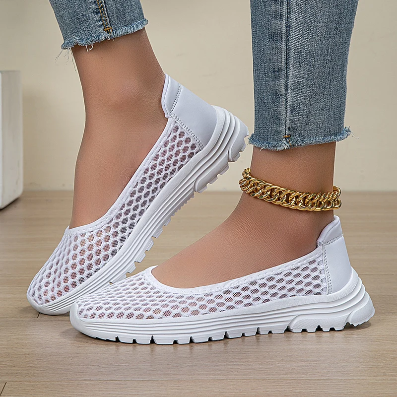Damen Atmungsaktive Ballerinas mit rutschfester Sohle Nord Taschen