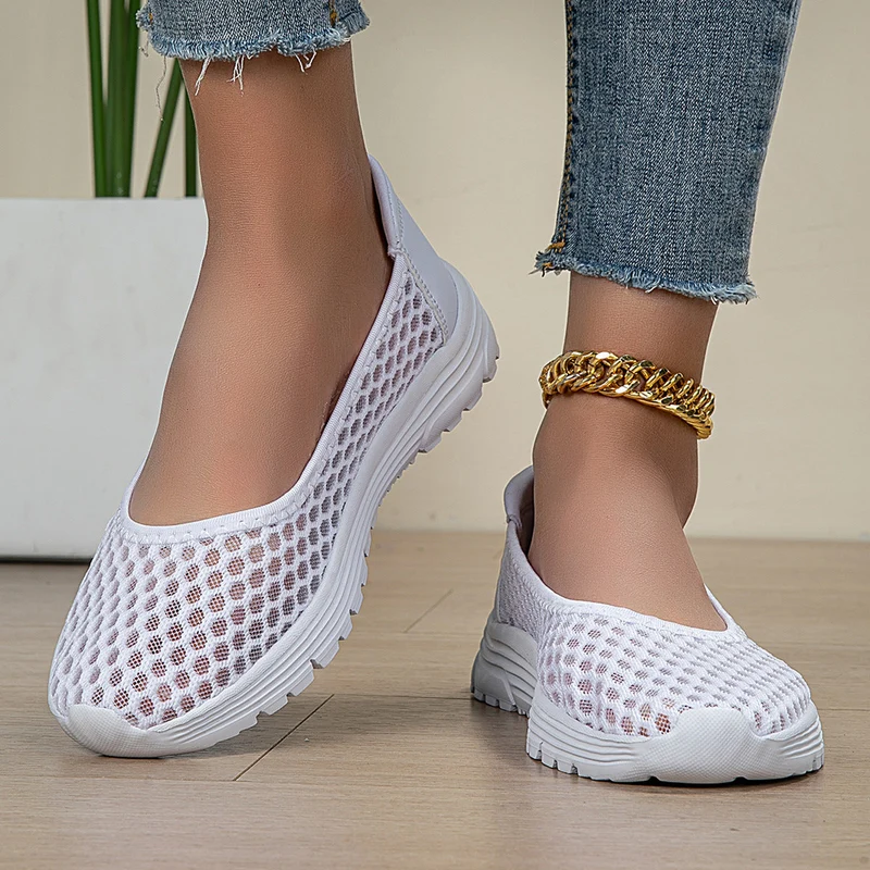 Damen Atmungsaktive Ballerinas mit rutschfester Sohle Nord Taschen