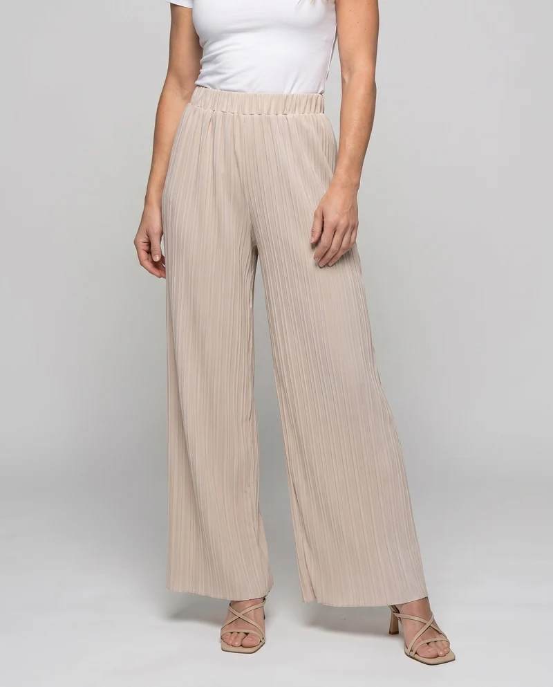 Damen elegante und luftige Plissee-Hose