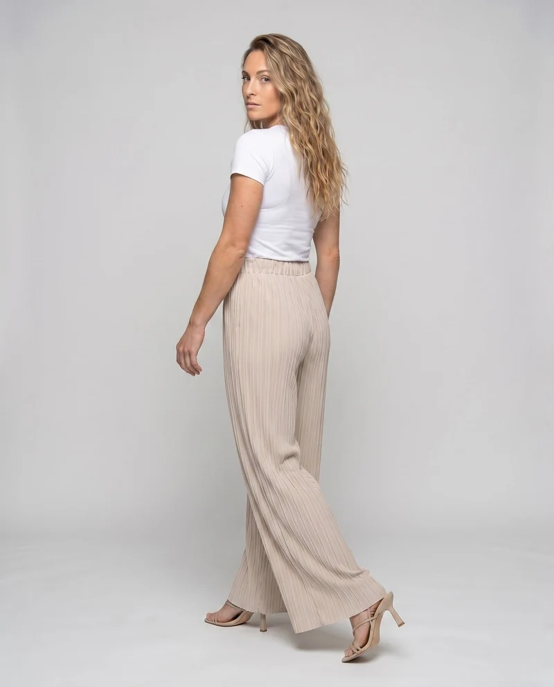 Damen elegante und luftige Plissee-Hose