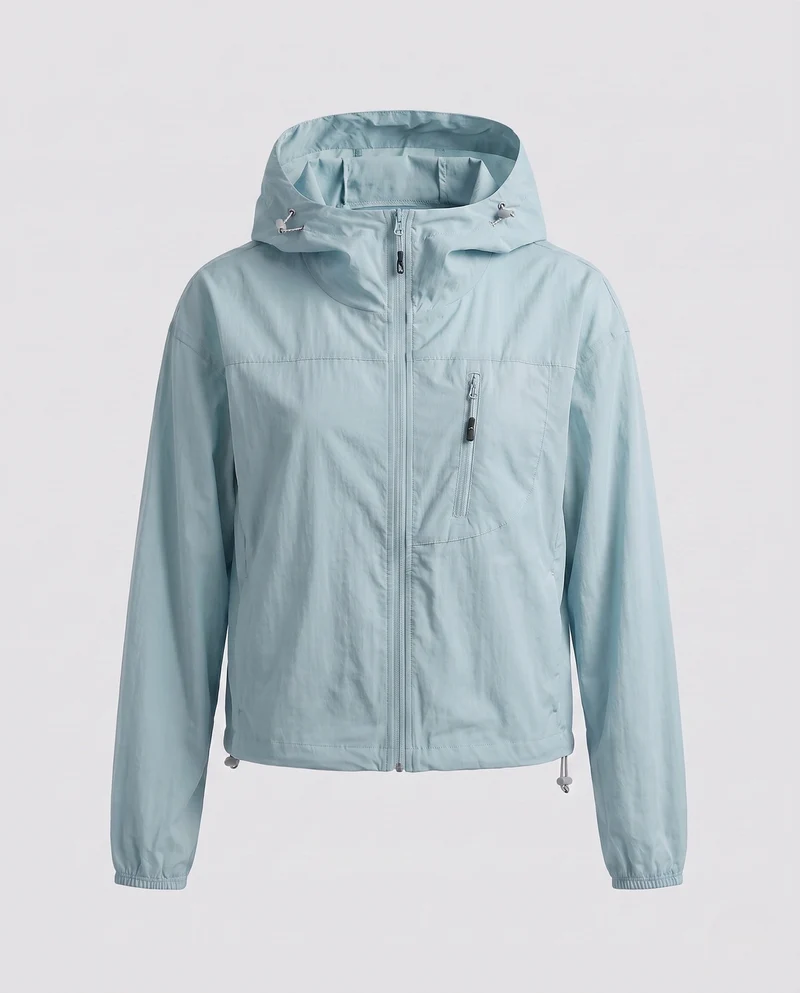 Damen ultraleichte Funktionsjacke mit praktischer Kapuze Nord Taschen