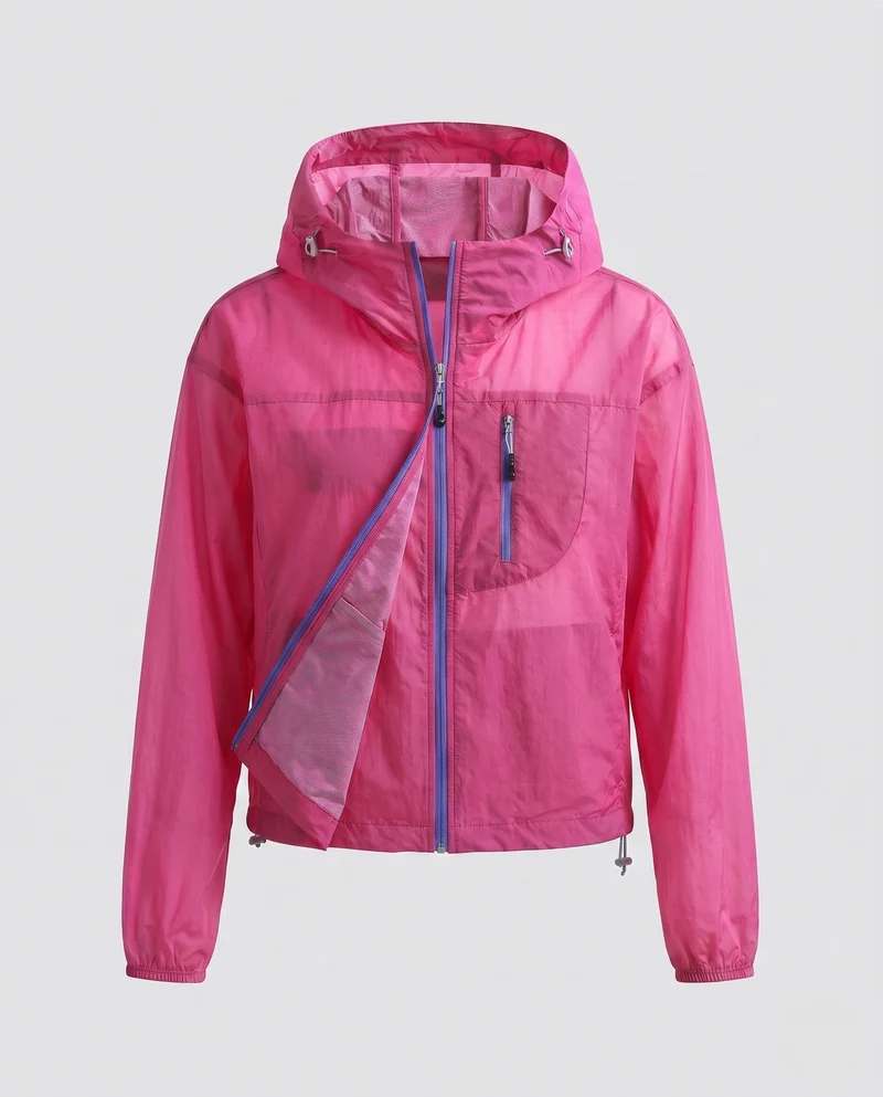 Damen ultraleichte Funktionsjacke mit praktischer Kapuze Nord Taschen