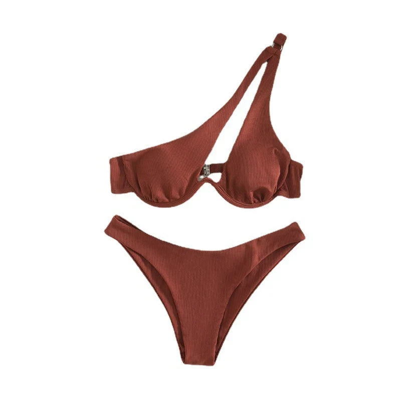 Damen Einseitiger Bikini mit verstellbarem Halter Nord Taschen