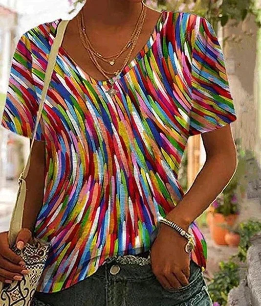 Buntes Freizeit-Top