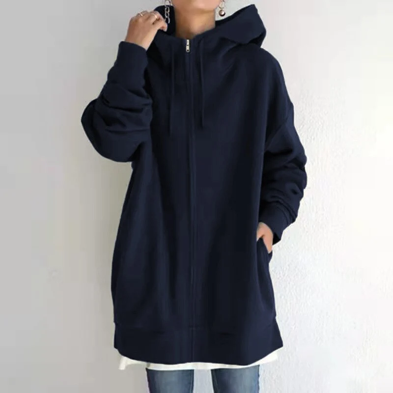 Lange Herbst Strickjacke