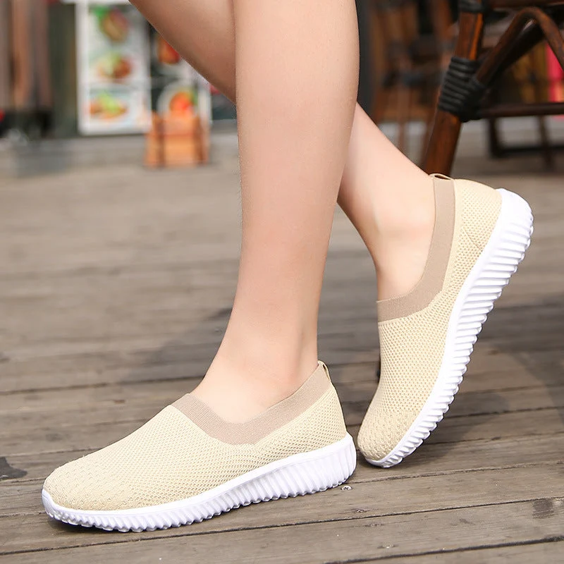 Unisex nan Einstiegs-Komfortschuh mit nahtlosem Strickschaft und dämpfender Leichtschaumsohle
