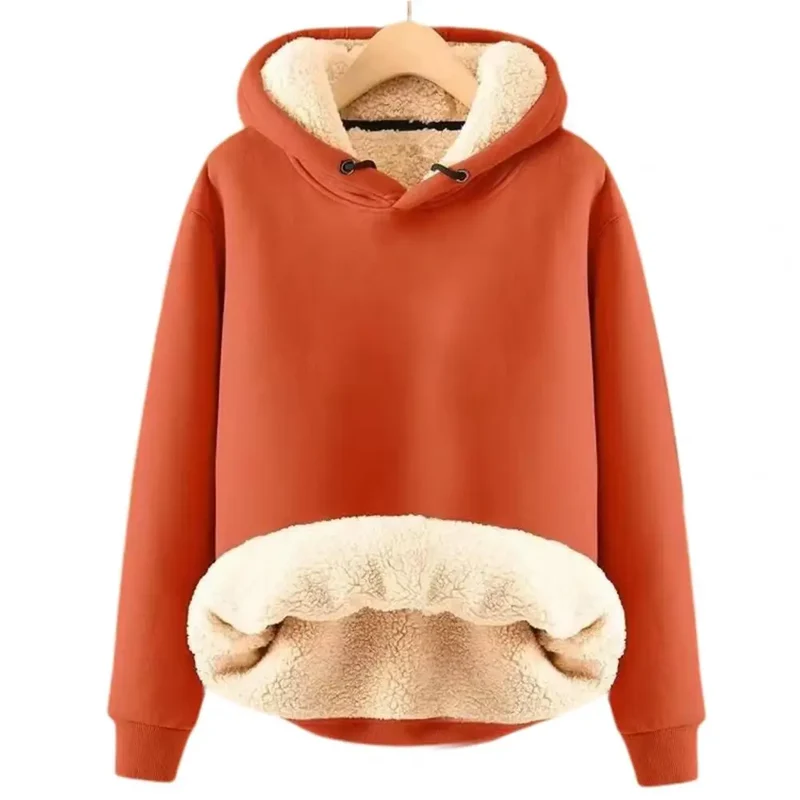Warmer Hoodie mit Fleece-futter Polyester und Sherpa Bequem und Trendy