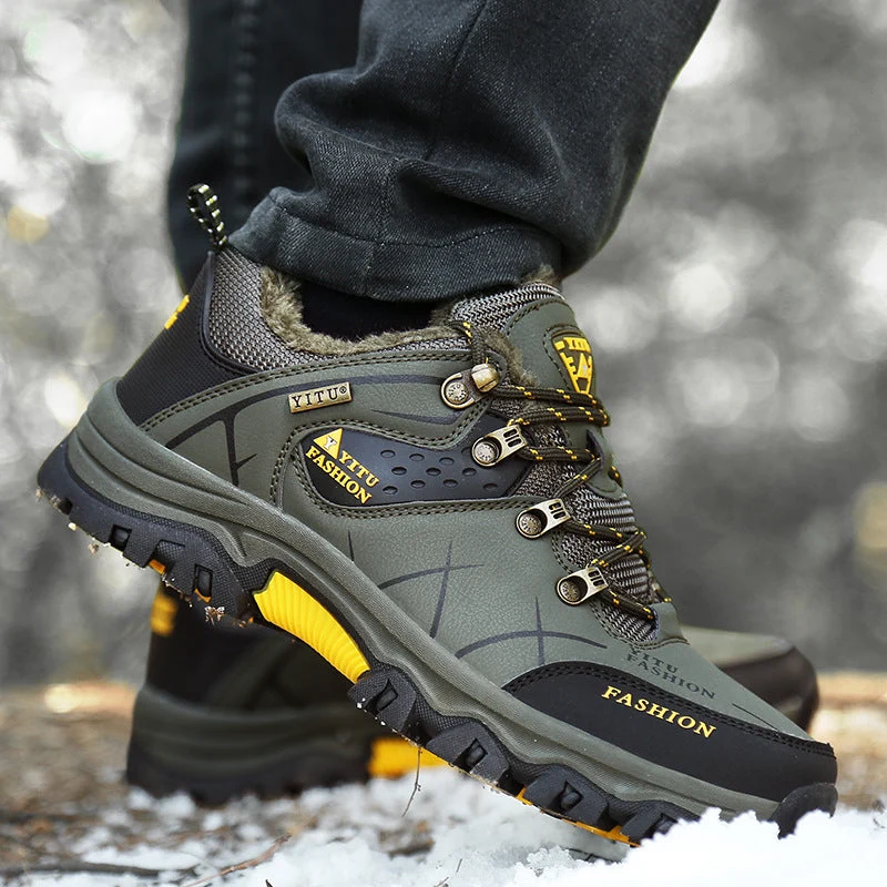 Herren Multifunktionale Outdoor-Schuhe mit rutschfester Sohle und isolierender Innenausstattung