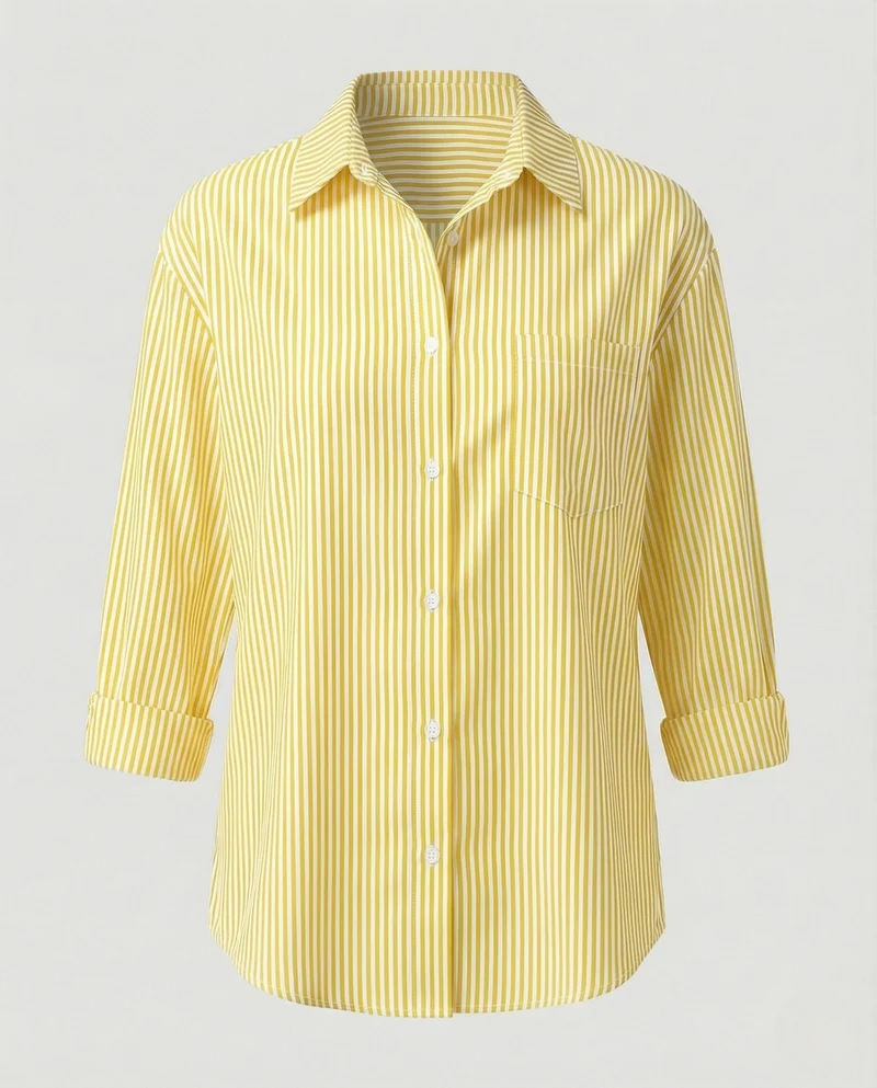 Damen Bluse Oversize gestreift