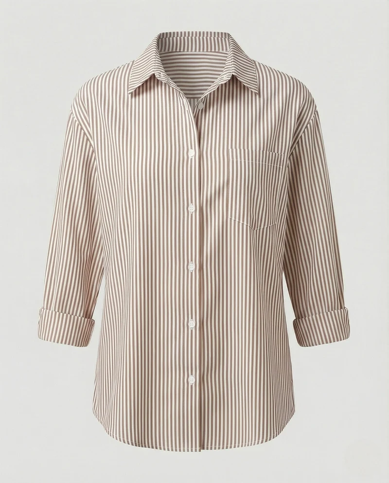 Damen Bluse Oversize gestreift