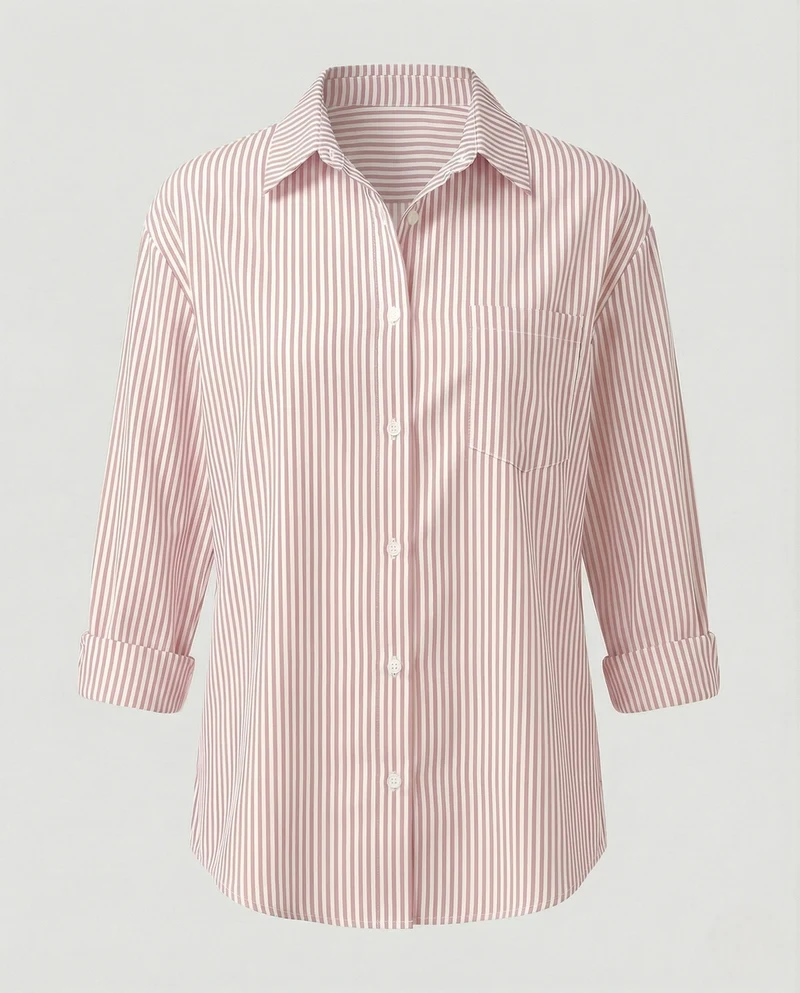 Damen Bluse Oversize gestreift