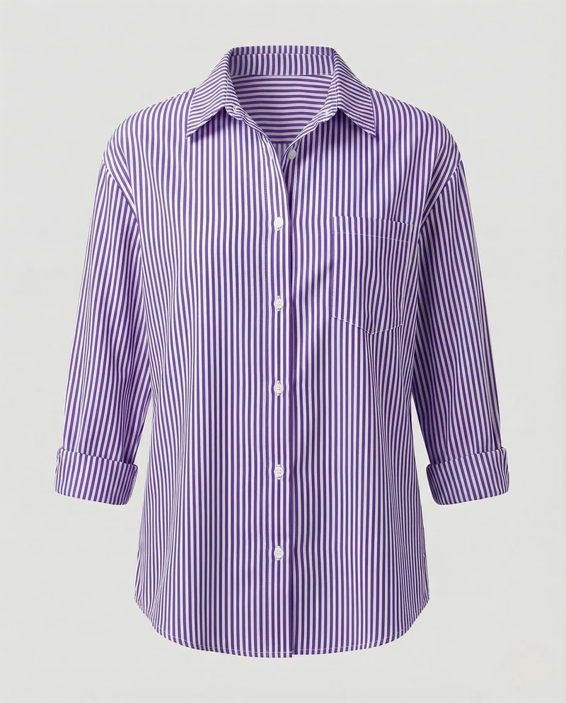 Damen Bluse Oversize gestreift