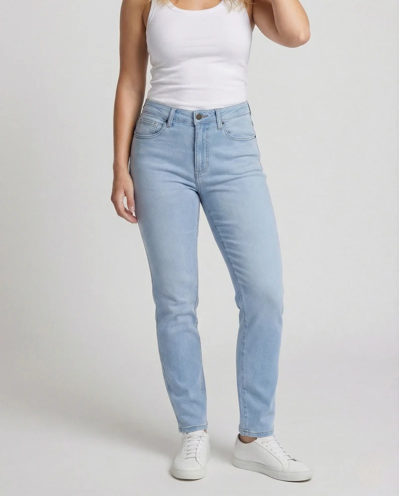 Damen High Waist Skinny Jeans