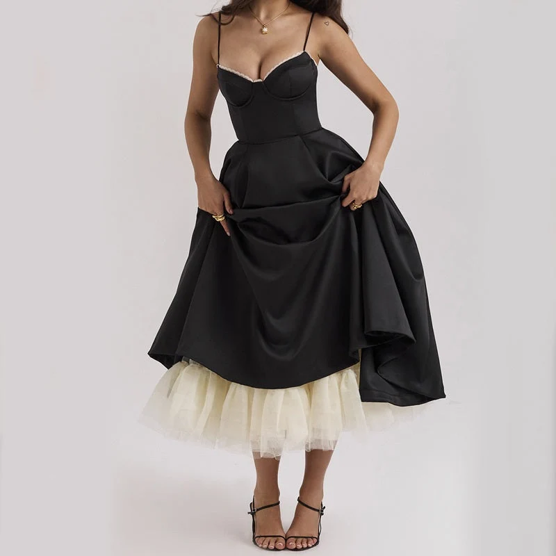 Elegante Partykleid ohne Ärmel für Damen