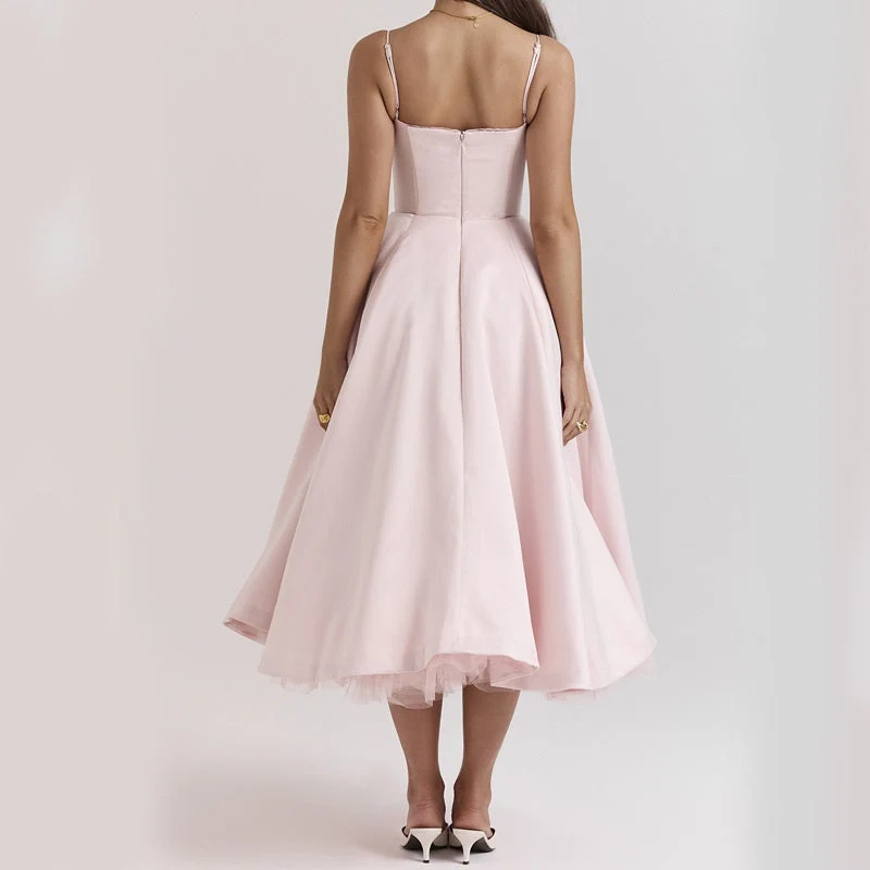 Elegante Partykleid ohne Ärmel für Damen