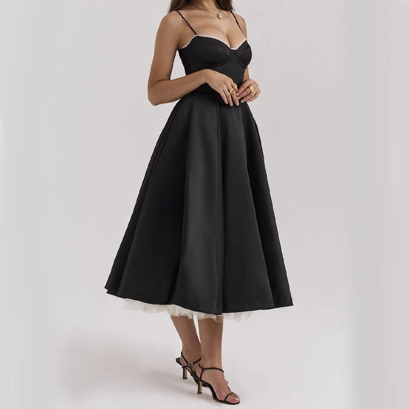 Elegante Partykleid ohne Ärmel für Damen