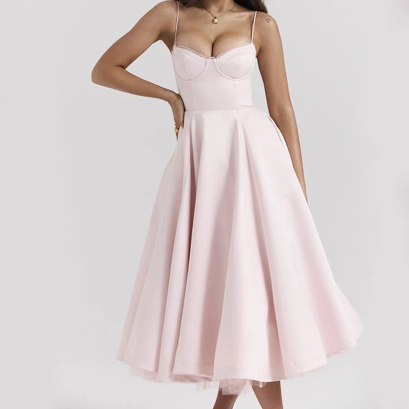 Elegante Partykleid ohne Ärmel für Damen