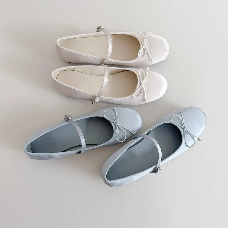 Damen Ballerinas mit verstellbarem Riemen und bequemer Innenpolsterung