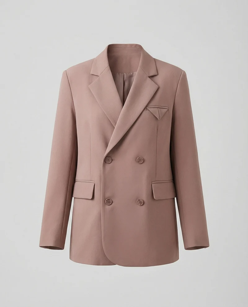 Damen Zweireiher-Blazer mit Pattentaschen