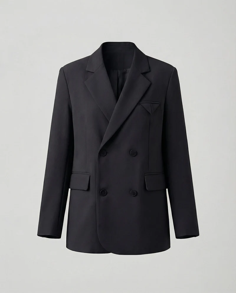 Damen Zweireiher-Blazer mit Pattentaschen