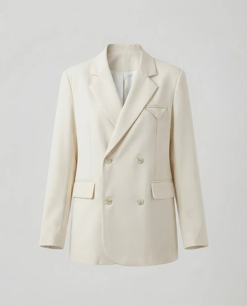 Damen Zweireiher-Blazer mit Pattentaschen