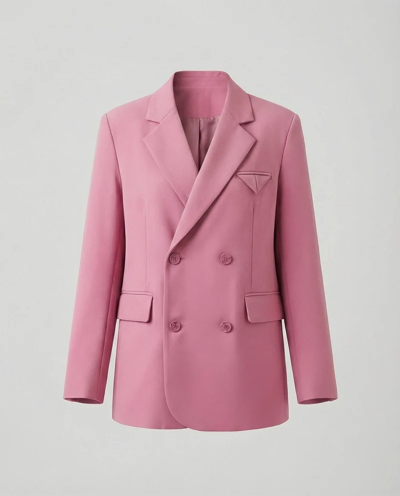 Damen Zweireiher-Blazer mit Pattentaschen