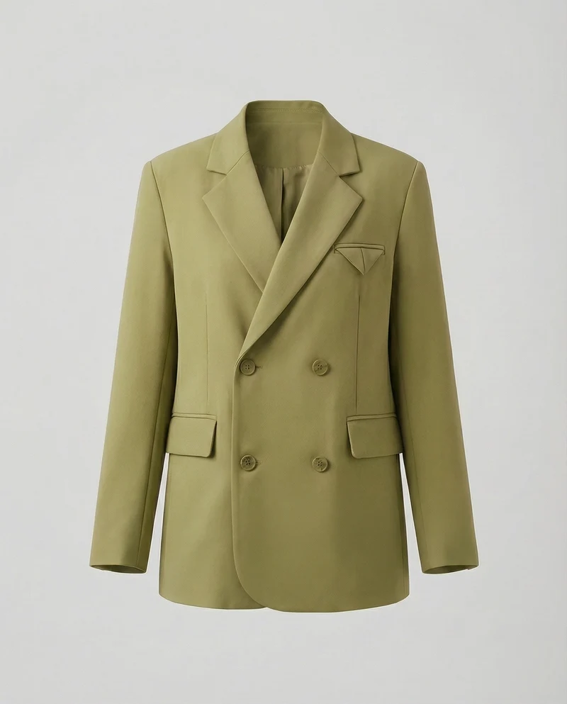 Damen Zweireiher-Blazer mit Pattentaschen