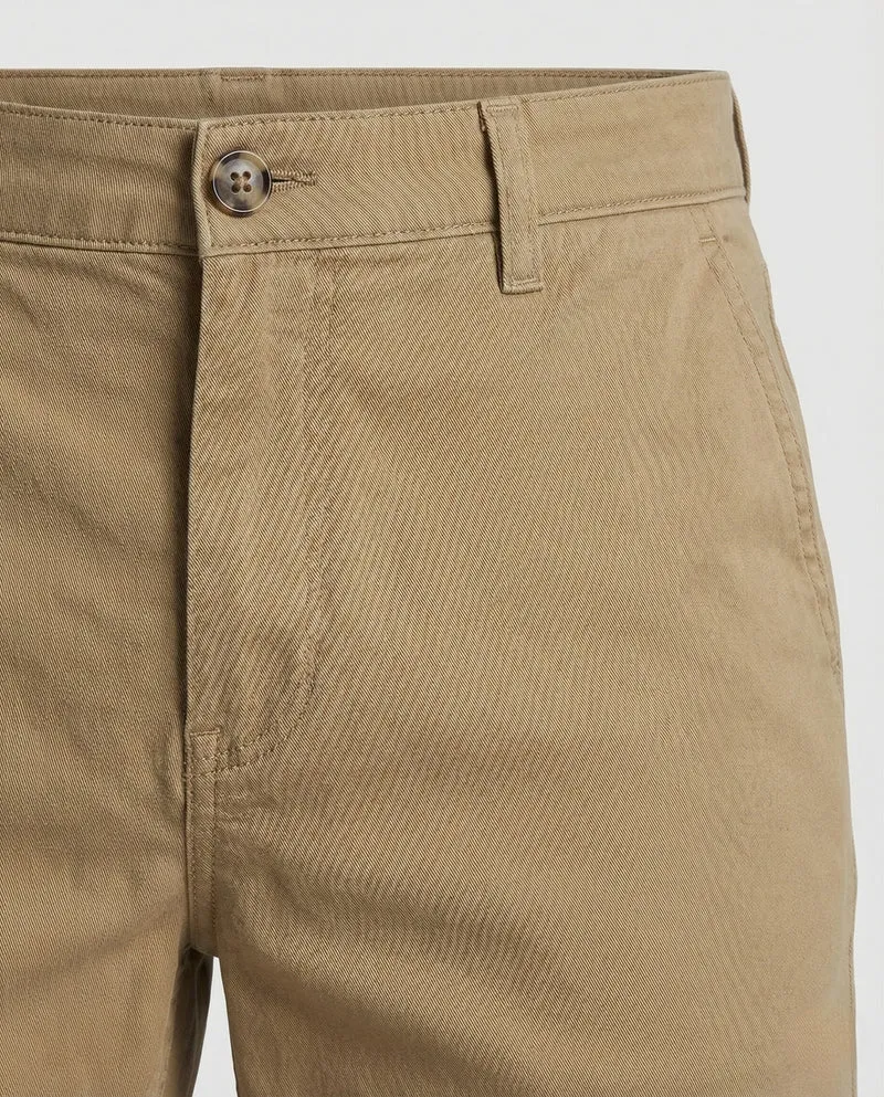 Herren Chino Bermuda mit Gürtelschlaufen & Eingrifftaschen
