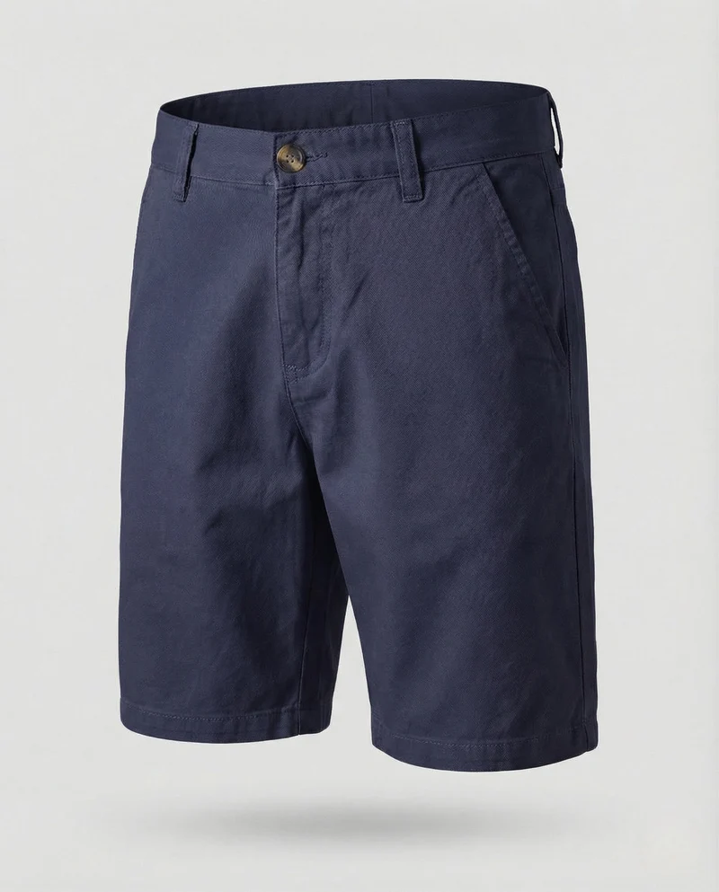 Herren Chino Bermuda mit Gürtelschlaufen & Eingrifftaschen