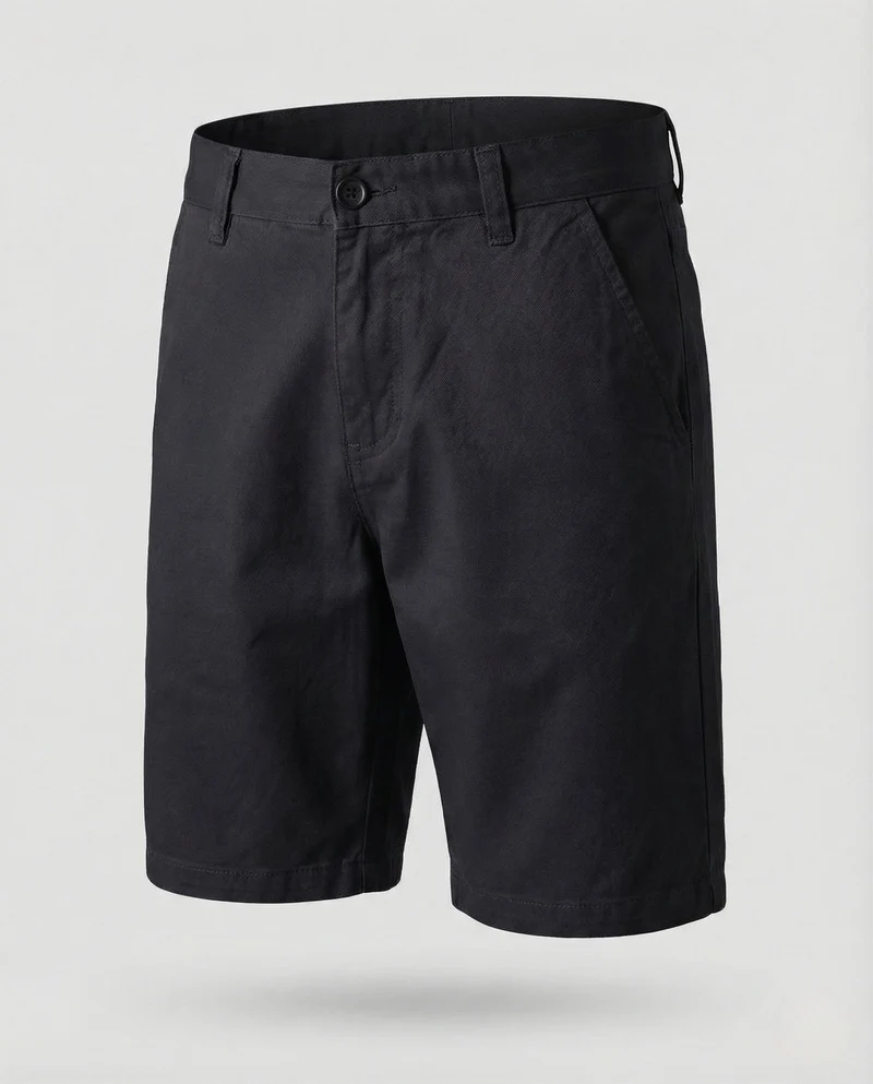 Herren Chino Bermuda mit Gürtelschlaufen & Eingrifftaschen