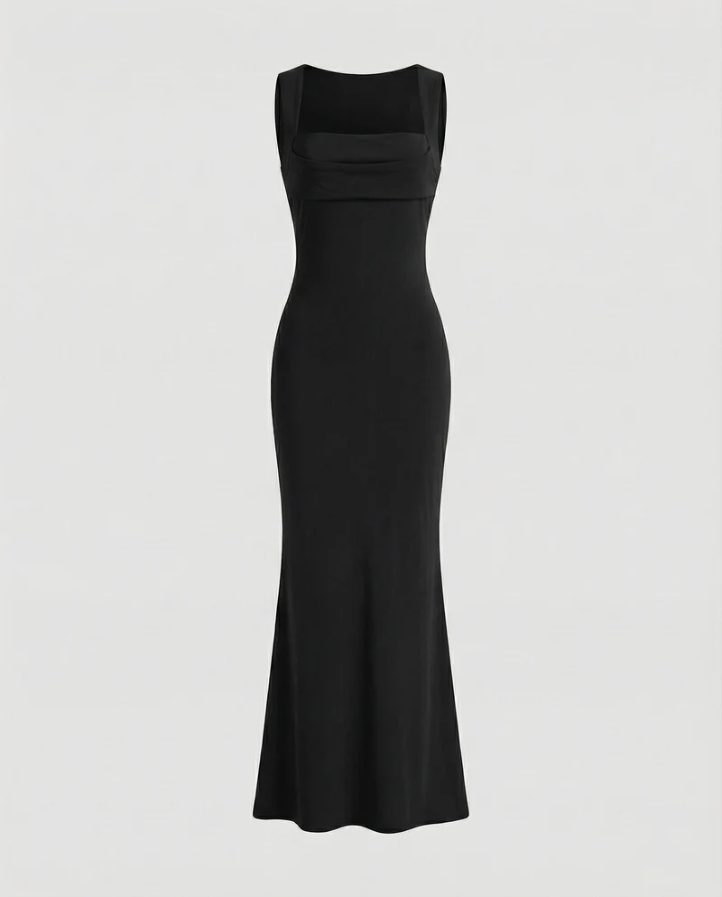 Damen Formende Meerjungfrauen-Stil Maxikleid