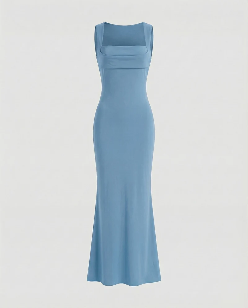 Damen Formende Meerjungfrauen-Stil Maxikleid