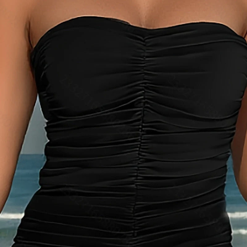 Damen Tankini mit eleganter Raffung und modischem Palmenprint Nord Taschen