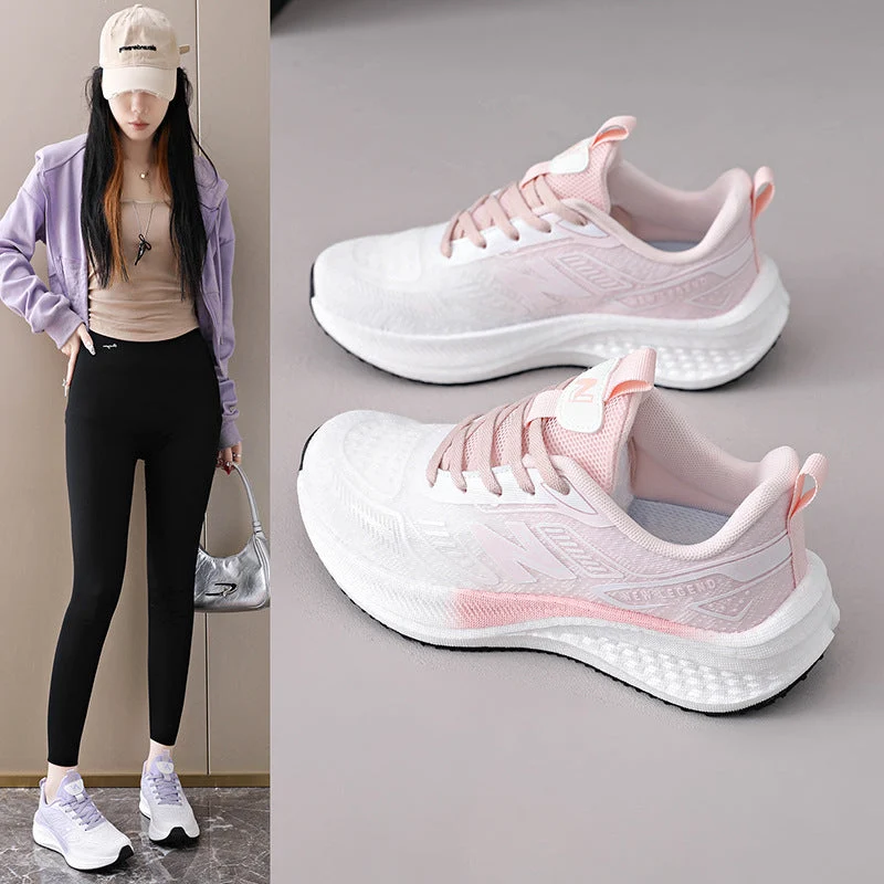 Damen Sportliche Laufschuhe mit atmungsaktivem Mesh-Obermaterial und dämpfendem Sohlenprofil