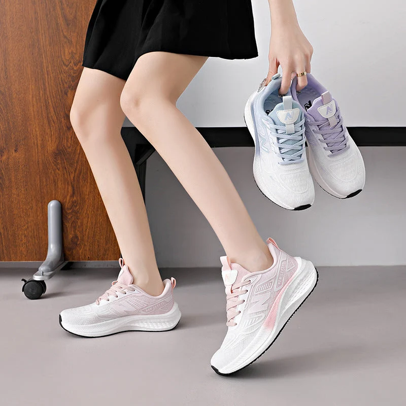 Damen Sportliche Laufschuhe mit atmungsaktivem Mesh-Obermaterial und dämpfendem Sohlenprofil