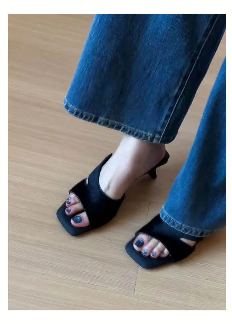 Damen Elegante Mules mit modischem ZNord Taschenra-Design Nord Taschen