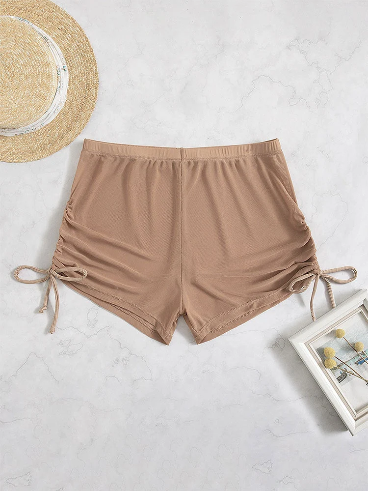 Damen Badeshorts mit seitlichen Raffungen Nord Taschen