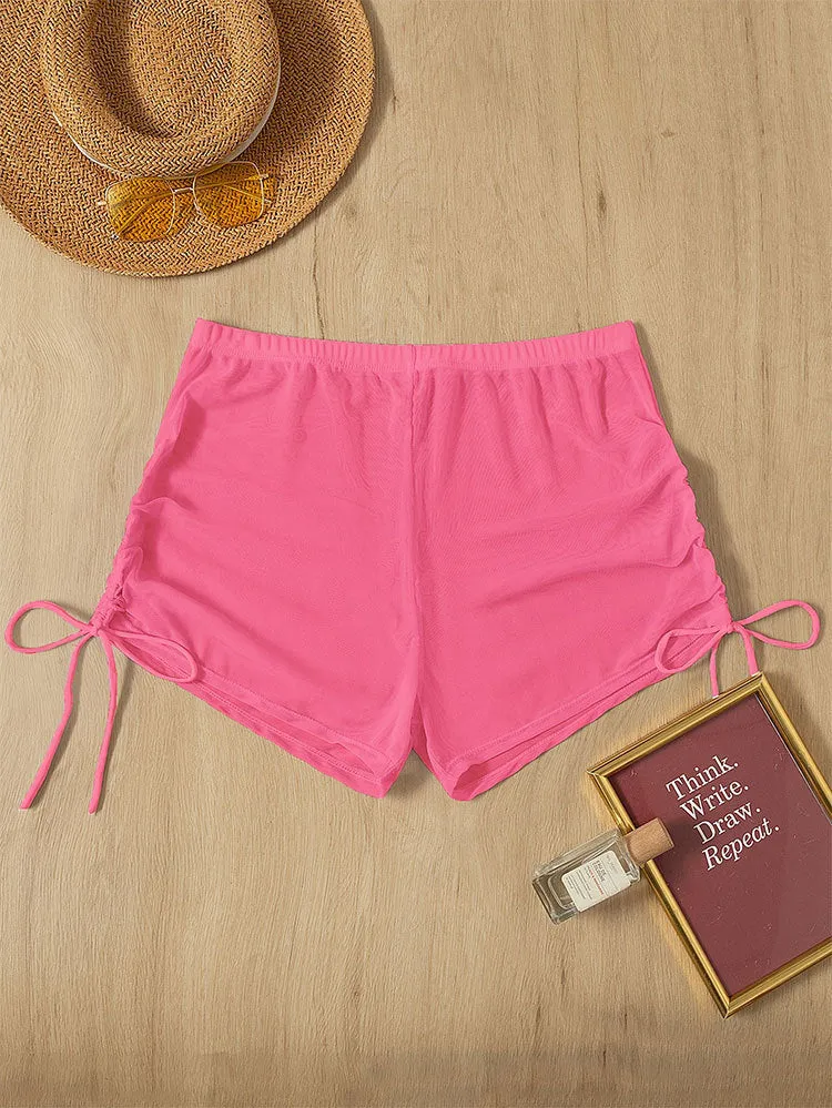 Damen Badeshorts mit seitlichen Raffungen Nord Taschen