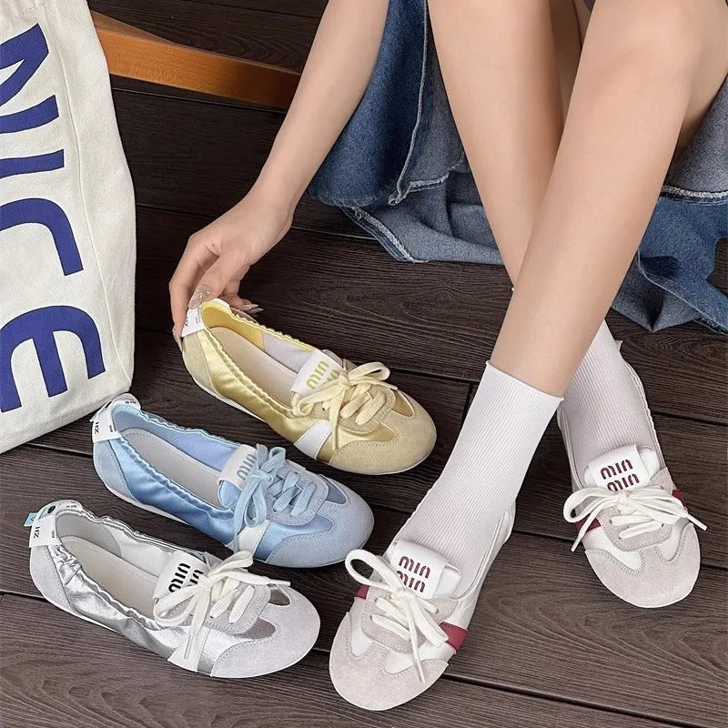 Damen Schicke Ballerinas mit weichem Wildleder-Nord Taschen