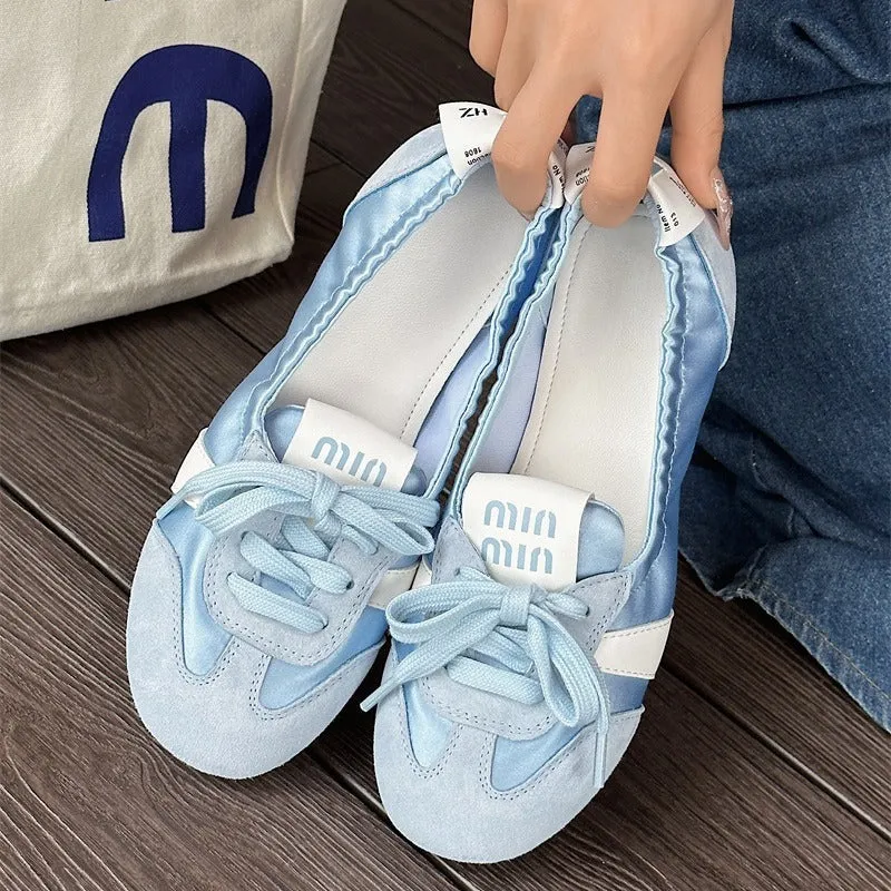 Damen Schicke Ballerinas mit weichem Wildleder-Nord Taschen