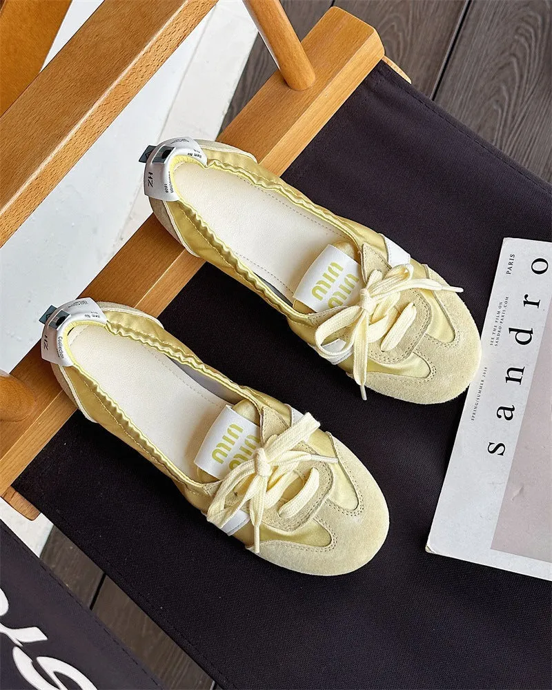 Damen Schicke Ballerinas mit weichem Wildleder-Nord Taschen