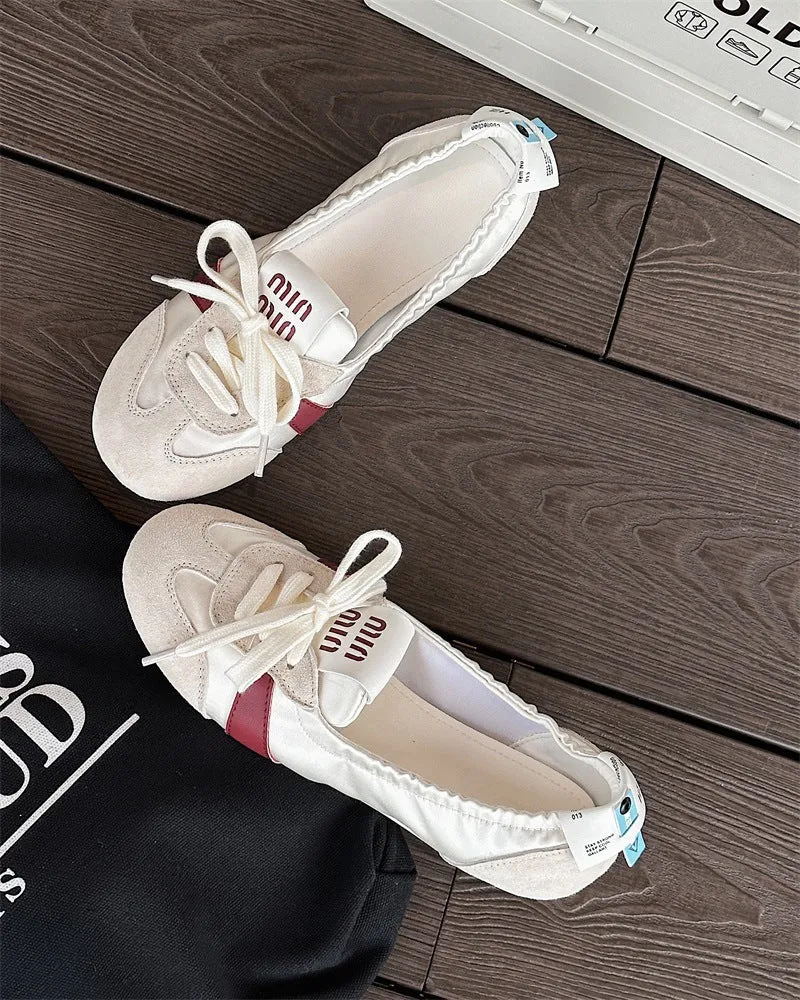 Damen Schicke Ballerinas mit weichem Wildleder-Nord Taschen