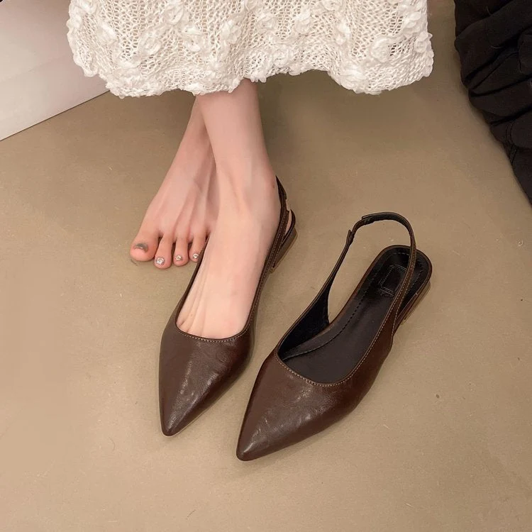 Damen Slingback Pumps aus glänzendem Material Nord Taschen