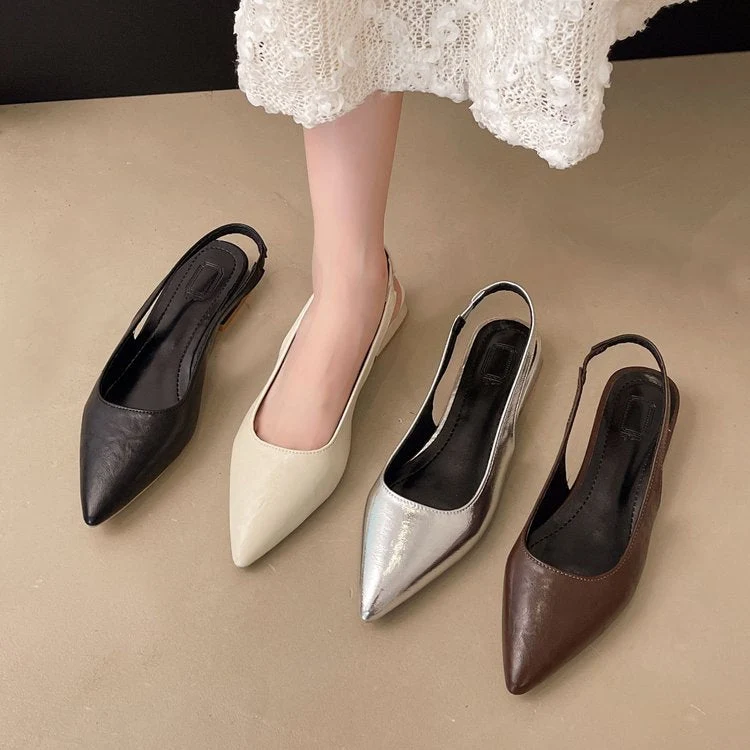 Damen Slingback Pumps aus glänzendem Material Nord Taschen