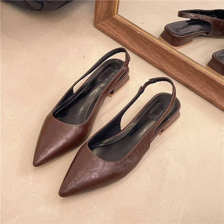 Damen Slingback Pumps aus glänzendem Material Nord Taschen