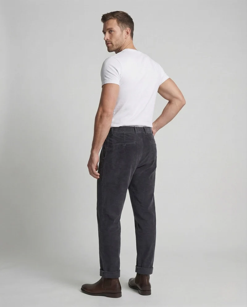 Herren Cordhose Bundfalten