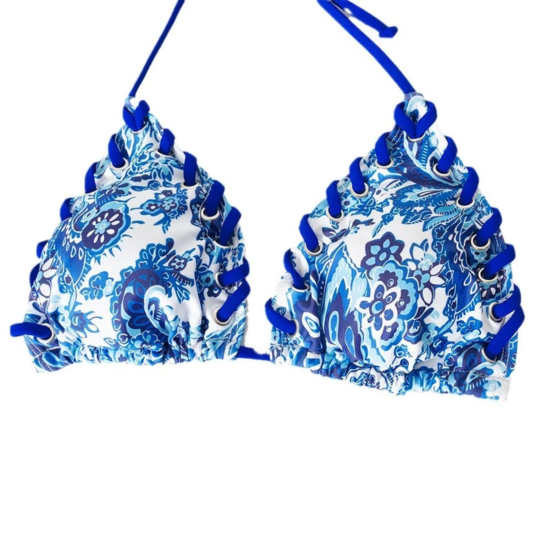 Damen Triangel-Bikini mit verspieltem Schnürdesign Nord Taschen